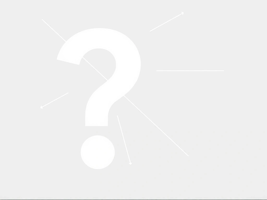 Ein stilisiertes Fragezeichen-Symbol, das Klarheit und problemlösende Antworten symbolisiert.